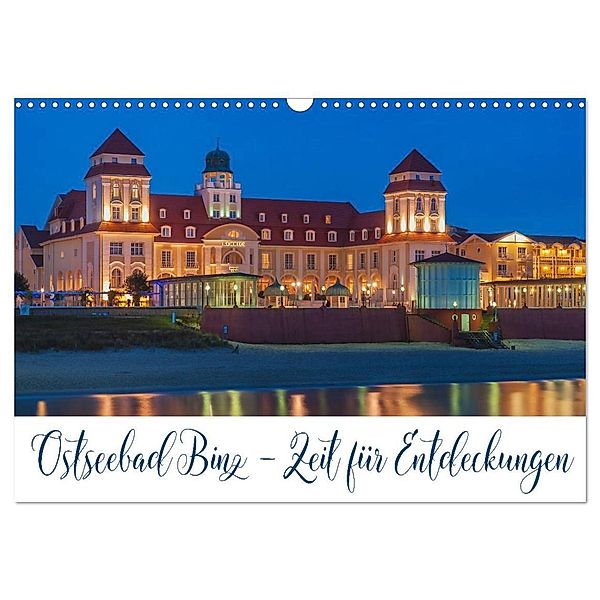 Ostseebad Binz - Zeit für Erholung (Wandkalender 2024 DIN A3 quer), CALVENDO Monatskalender, Gunter Kirsch