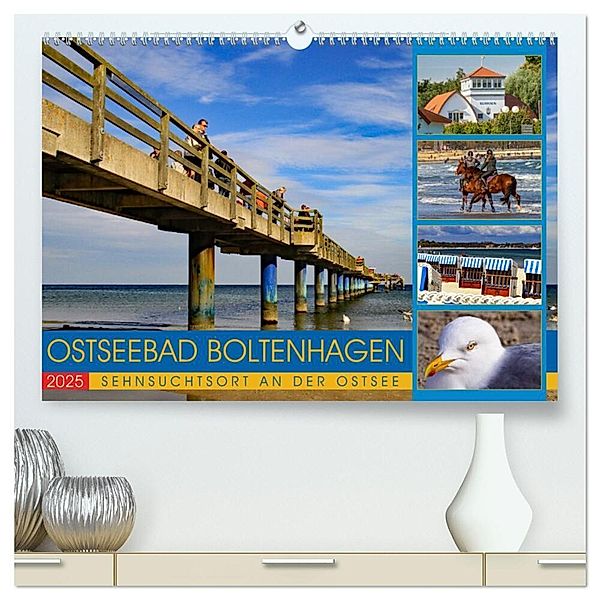 Ostseebad Boltenhagen - Sehnsuchtsort an der Ostsee (hochwertiger Premium Wandkalender 2025 DIN A2 quer), Kunstdruck in Hochglanz, Calvendo, Holger Felix