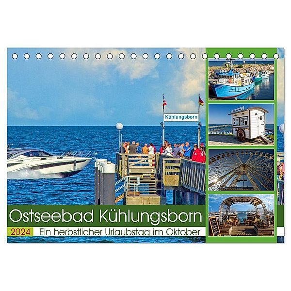 Ostseebad Kühlungsborn - Ein herbstlicher Urlaubstag im Oktober (Tischkalender 2024 DIN A5 quer), CALVENDO Monatskalender, Holger Felix