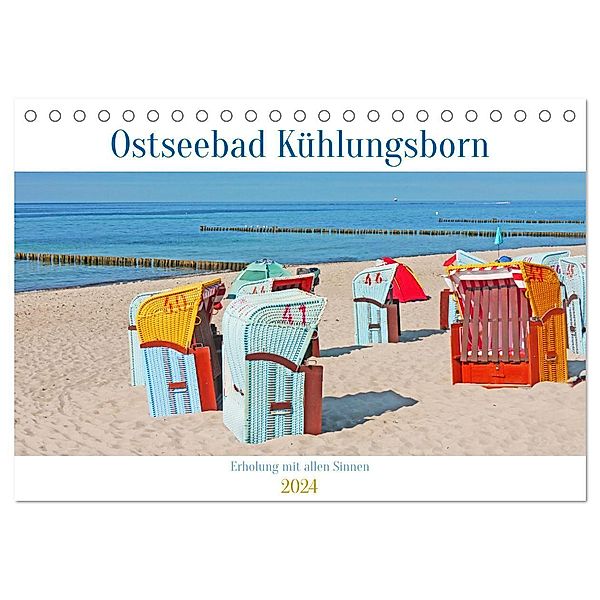 Ostseebad Kühlungsborn. Erholung mit allen Sinnen (Tischkalender 2024 DIN A5 quer), CALVENDO Monatskalender, Lucy M. Laube