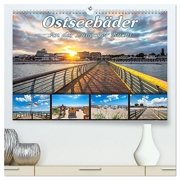 Ostseebäder an der Lübecker Bucht (hochwertiger Premium Wandkalender 2024 DIN A2 quer), Kunstdruck in Hochglanz, Andrea Dreegmeyer