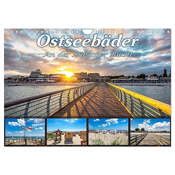 Ostseebäder an der Lübecker Bucht (Wandkalender 2024 DIN A4 quer), CALVENDO Monatskalender, Andrea Dreegmeyer