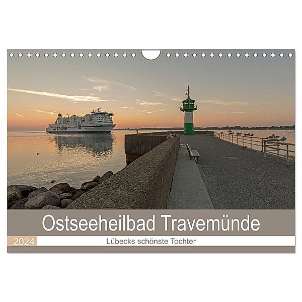 Ostseeheilbad Travemünde - Lübecks schönste Tochter (Wandkalender 2024 DIN A4 quer), CALVENDO Monatskalender, Andrea Potratz