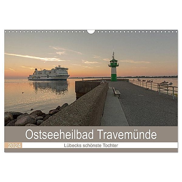 Ostseeheilbad Travemünde - Lübecks schönste Tochter (Wandkalender 2024 DIN A3 quer), CALVENDO Monatskalender, Andrea Potratz