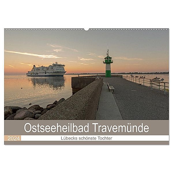 Ostseeheilbad Travemünde - Lübecks schönste Tochter (Wandkalender 2024 DIN A2 quer), CALVENDO Monatskalender, Andrea Potratz