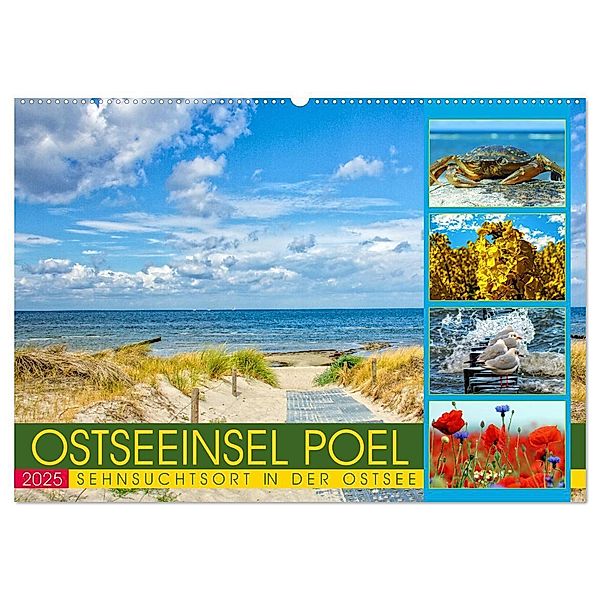Ostseeinsel Poel - Sehnsuchtsort in der Ostsee (Wandkalender 2025 DIN A2 quer), CALVENDO Monatskalender, Calvendo, Holger Felix