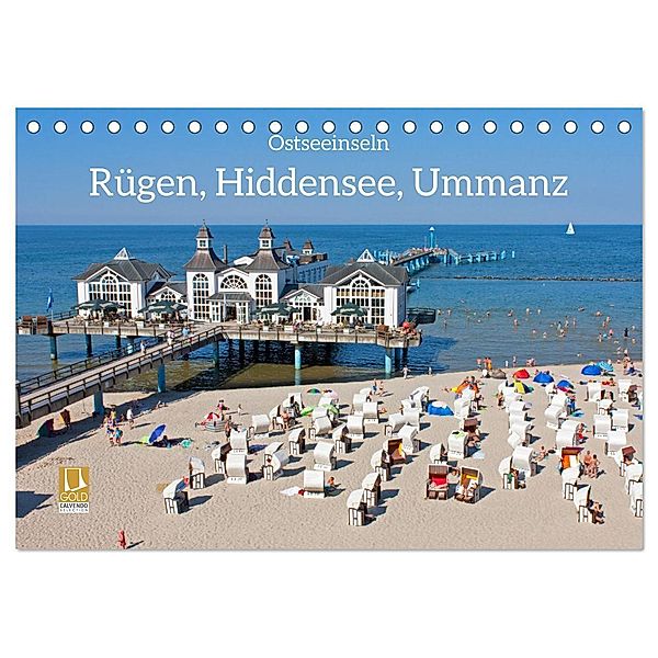 Ostseeinseln Rügen, Hiddensee, Ummanz (Tischkalender 2024 DIN A5 quer), CALVENDO Monatskalender, Siegfried Kuttig