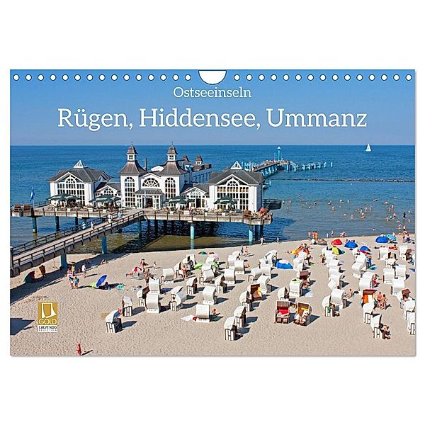 Ostseeinseln Rügen, Hiddensee, Ummanz (Wandkalender 2025 DIN A4 quer), CALVENDO Monatskalender, Calvendo, Siegfried Kuttig