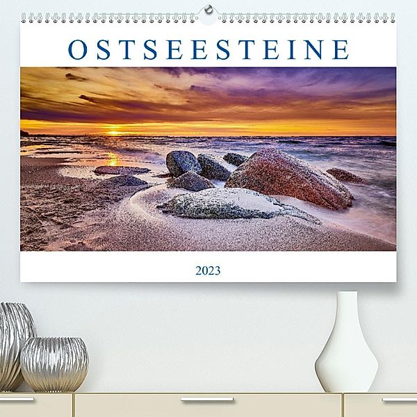 Ostseesteine (Premium, hochwertiger DIN A2 Wandkalender 2023, Kunstdruck in Hochglanz), Stefan Dinse