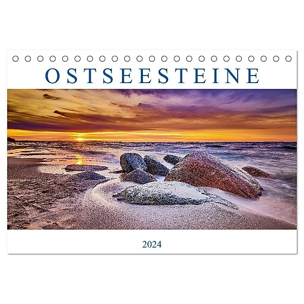 Ostseesteine (Tischkalender 2024 DIN A5 quer), CALVENDO Monatskalender, Stefan Dinse