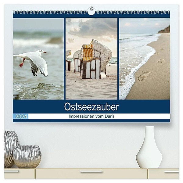Ostseezauber (hochwertiger Premium Wandkalender 2024 DIN A2 quer), Kunstdruck in Hochglanz, Linda Geisdorf