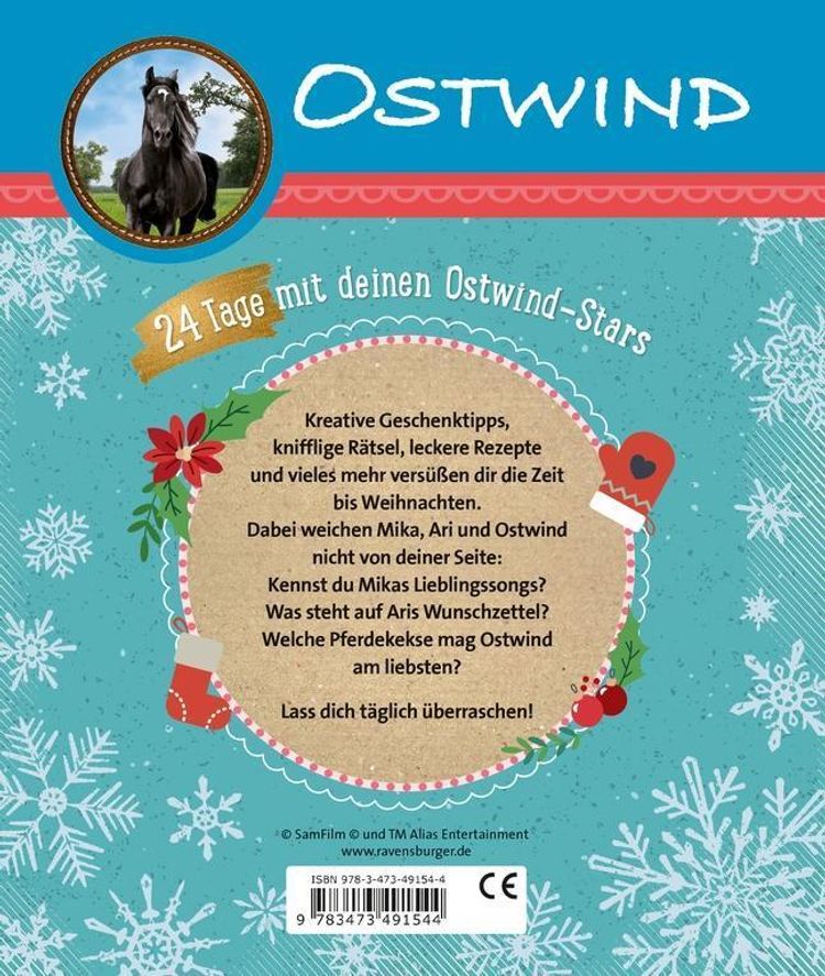 Ostwind: Mein kreativer Adventskalender Buch jetzt online bei Weltbild.ch  bestellen