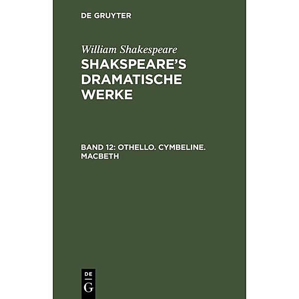 Othello. Cymbeline. Macbeth, William Shakespeare
