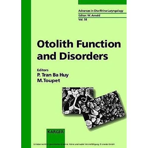 Otolith Function and Disorders