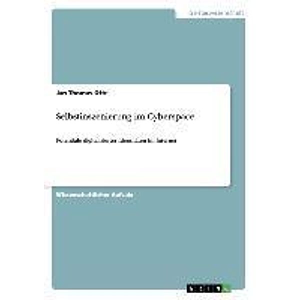 Otte, J: Selbstinszenierung im Cyberspace, Jan Thomas Otte