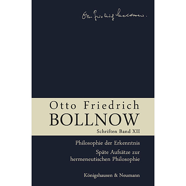 Otto Friedrich Bollnow: Schriften. Band 12, Otto Friedrich Bollnow