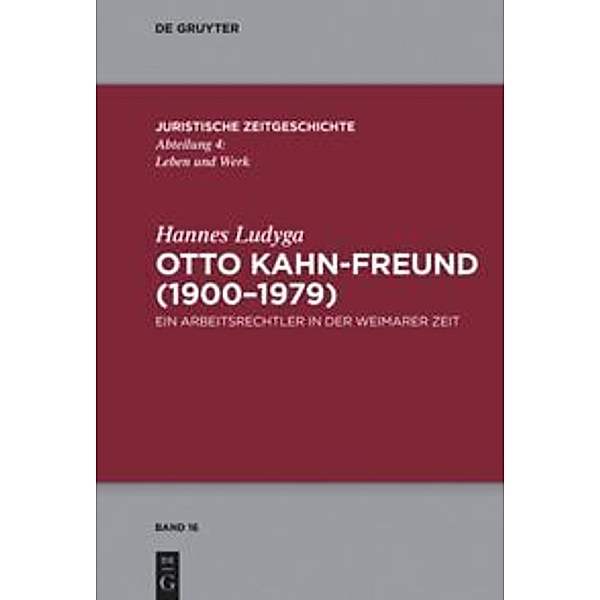Otto Kahn-Freund (1900-1979), Hannes Ludyga