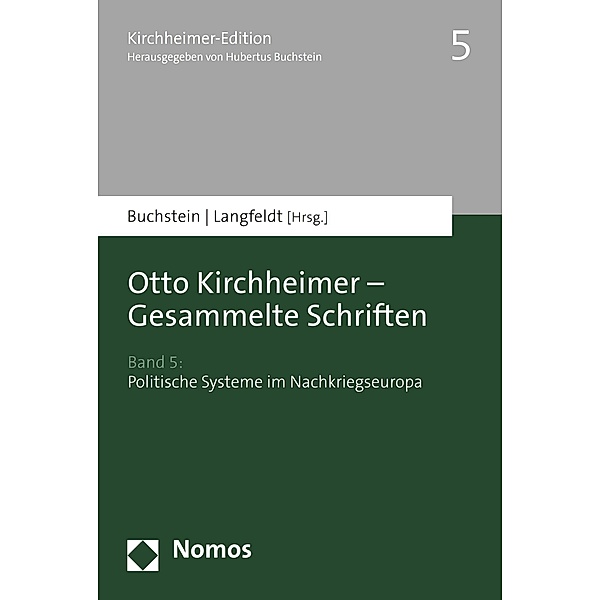 Otto Kirchheimer - Gesammelte Schriften / Otto Kirchheimer - Gesammelte Schriften Bd.5