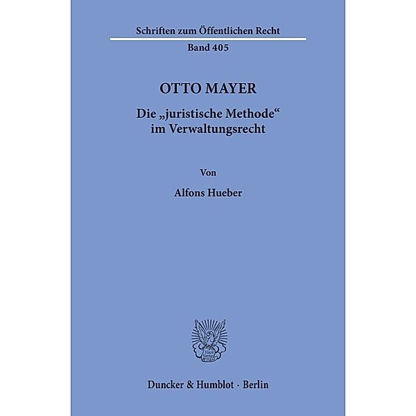 Otto Mayer., Alfons Hueber
