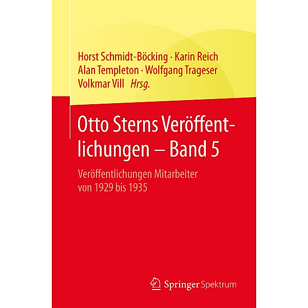 Otto Sterns Veröffentlichungen.Bd.5