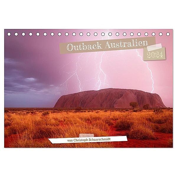 Outback Australien (Tischkalender 2024 DIN A5 quer), CALVENDO Monatskalender, Christoph Schaarschmidt