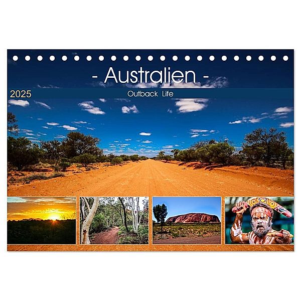 Outback Life - Australien (Tischkalender 2025 DIN A5 quer), CALVENDO Monatskalender, Calvendo, Anke Fietzek