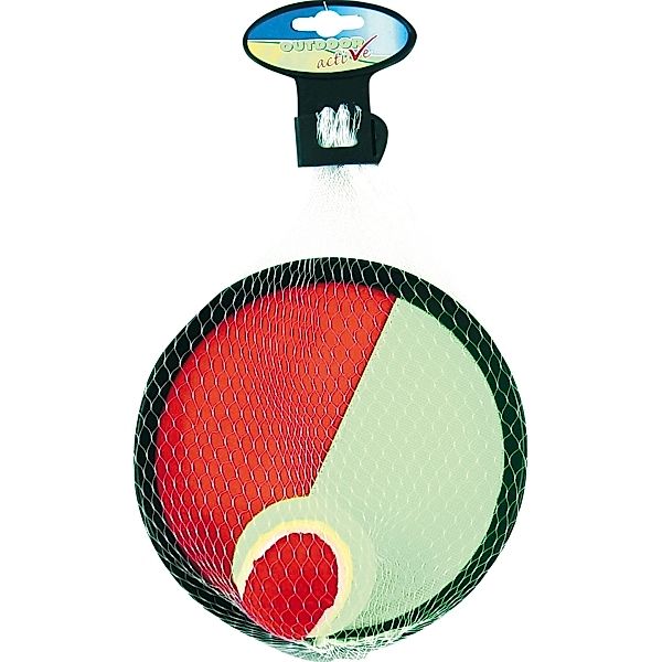 Outdoor active Catchballspiel mit Klett, # 19 cm