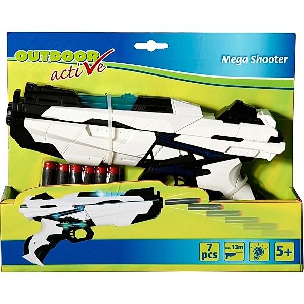 Outdoor active Mega Shooter, inklusive 6 Darts