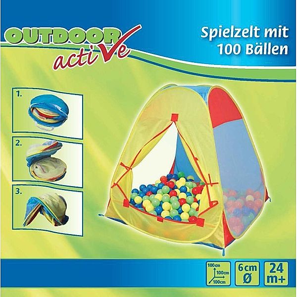 Outdoor active Zelt mit 100 Bällen