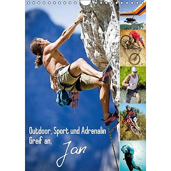 Outdoor, Sport und Adrenalin - Greif an, Jan (Wandkalender 2014 DIN A4 hoch), CALVENDO