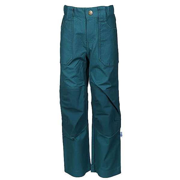 finkid Outdoorhose KALLE CANVAS mit Knieverstärkung in deep teal