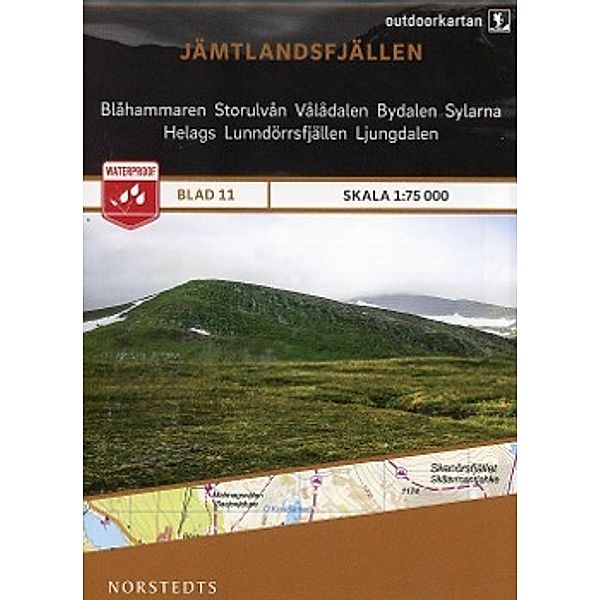 Outdoorkartan Schweden - Jämtlandsfjällen