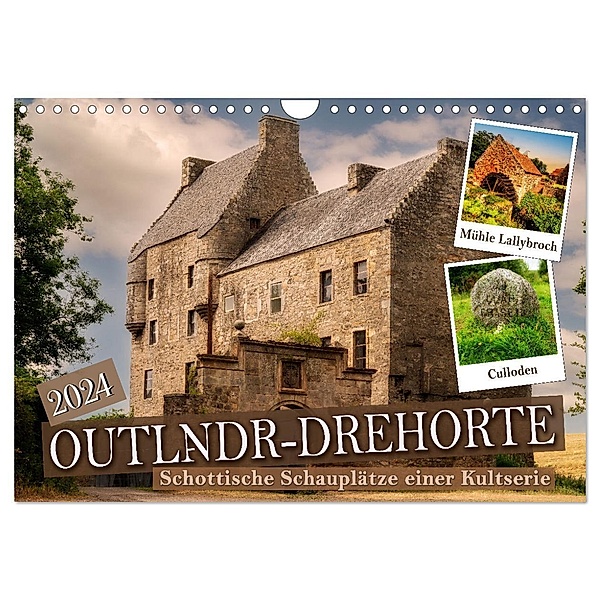 Outlndr-Drehorte (Wandkalender 2024 DIN A4 quer), CALVENDO Monatskalender, Anke Grau