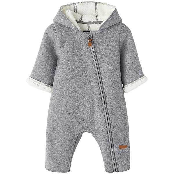 name it Overall NBNMILY mit Wolle in grey melange