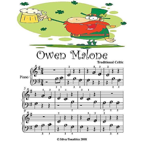 Owen Malone - Beginner Tots Piano Sheet Music, Silver Tonalities