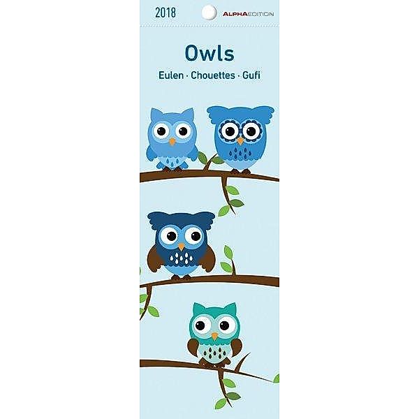 Owls 2018 - Lesezeichenkalender