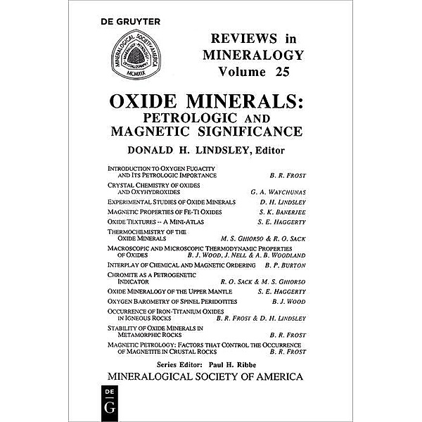 Oxide Minerals / Reviews in Mineralogy and Geochemistry Bd.25