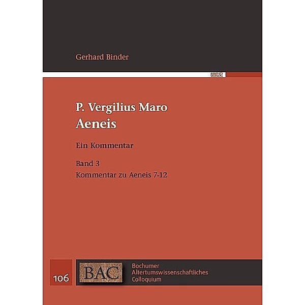 P. Vergilius Maro: Aeneis. Ein Kommentar.Bd.3, Gerhard Binder