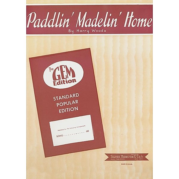 Paddlin' Madelin' Home, Harry Woods