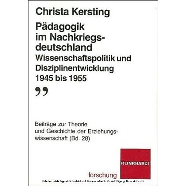 Pädagogik im Nachkriegsdeutschland, Christa Kersting