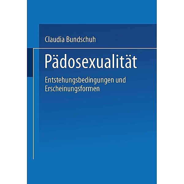 Pädosexualität, Claudia Bundschuh