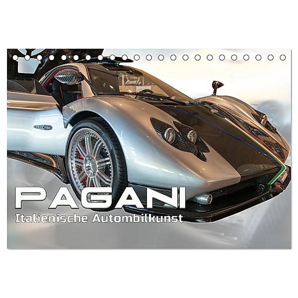 Pagani italienische Automobilkunst (Tischkalender 2024 DIN A5 quer), CALVENDO Monatskalender, Rudolf J. Strutz