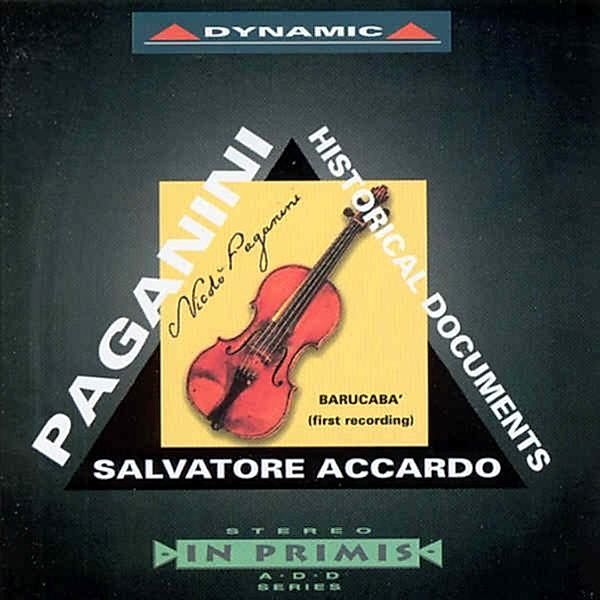 Paganini: Historical Documents, Salvatore Accardo, Giulio Bignami