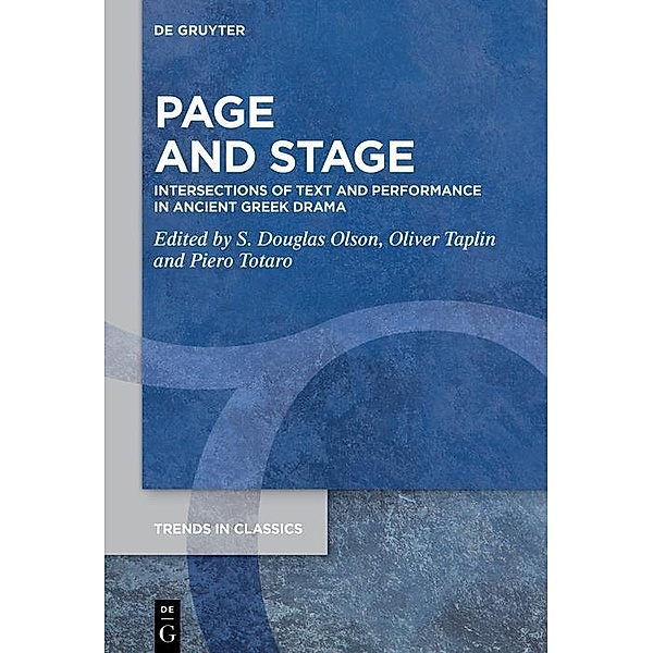 Page and Stage / Trends in Classics - Supplementary Volumes Bd.146