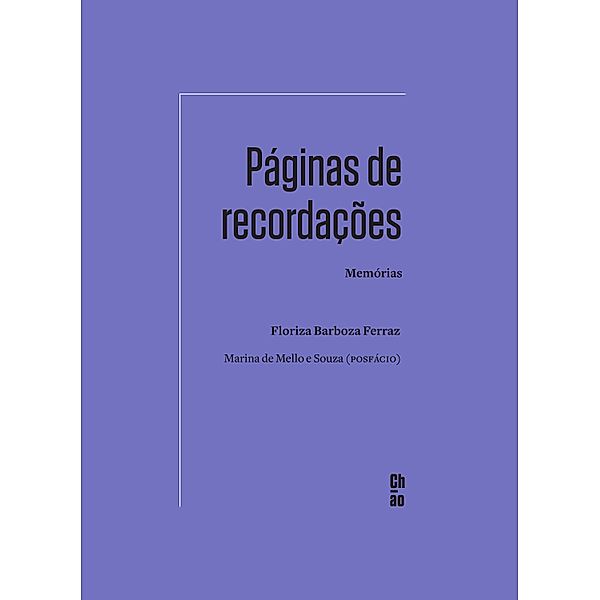 Páginas de recordações, Floriza Barboza Ferraz