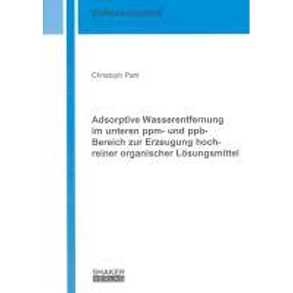 Pahl, C: Adsorptive Wasserentfernung im unteren ppm- und ppb, Christoph Pahl