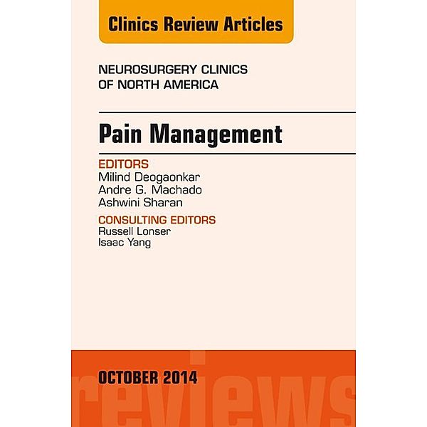 Pain Management, An Issue of Neurosurgery Clinics of North America, Ashwini Sharan