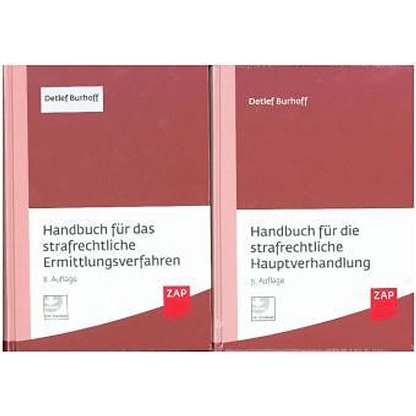 Paket Handbuch für das strafrechtliche Ermittlungsverfahren und Handbuch für die strafrechtliche Hauptverhandlung, Detlef Burhoff