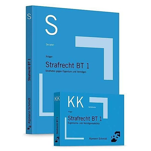 Paket Krüger, Skript Strafrecht BT 1 + Krüger, Karteikarten Strafrecht BT 1