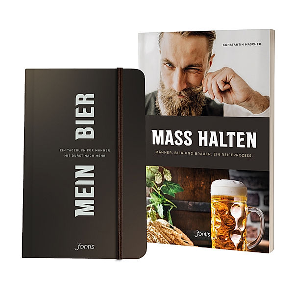 Paket: Sachbuch MASS HALTEN plus Tagebuch MEIN BIER, 2 Teile, Konstantin Mascher